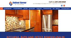 Desktop Screenshot of cabinetcornerkitchens.com